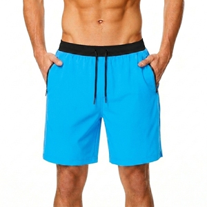 Custom Men's High Street Style Gym Shorts Breathable Quick Dry <b>Athletic</b> Workout Running Shorts Elastic Waist Zipper Side Pockets - Product Image 1