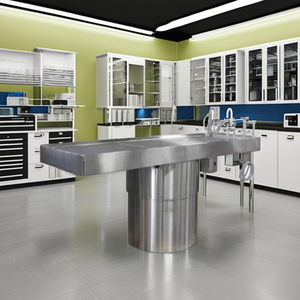 Table d'Autopsie en Acier Inoxydable 304 de Haute Qualité Modèle DC01 pour Usage Hospitalier Garantie de 2 Ans Classe I Prix Raisonnable en Ligne - Product Image 2
