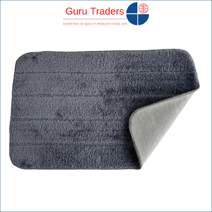 Meilleure offre pour 100% Polyester Matériau Solide Motif Tapis de Bain Superbe Qualité Doux et Durable Tapis de Bain pour la Maison et les Hôtels - Product Image 3