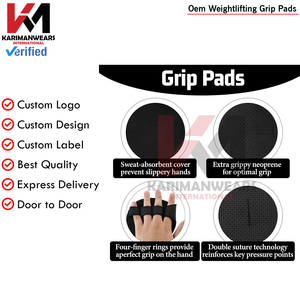 Custom Gym Grip Pad Men Women Weightlifting Deadlift Anti Slip Workout Pads Wholesale Supplier - Product Image 3