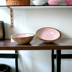 Último Modelo de Tazones Modernos Desechables para Servir Ensaladas, Hechos a Mano con Madera de Mango y Acacia, Vajilla para Fiestas, Precio de Fábrica al por Mayor - Product Image 1