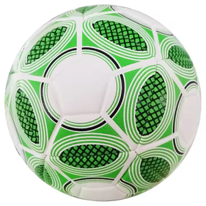 Green White Soccer <b>Ball</b> Size 5 Durable <b>Training</b> <b>Ball</b> Machine Stitched PU Material Standard Packing - Product Image 1