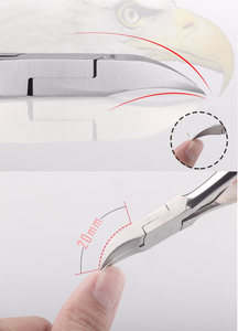 Outils de soin des pieds en acier inoxydable, coupe-ongles, pince à ongles incarnés, instrument de pédicure pour les cuticules des pieds - Product Image 6