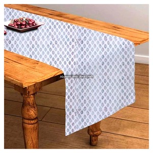 Best Price On Traditional Hand Block Printed Floral Table <b>Runner</b> 100% Pure Cotton Fabric On Sale For Wedding Events Home Decor - Product Image 6