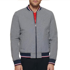 Chaquetas de béisbol varsity para hombre de alta calidad al por mayor con logotipo personalizado, chaqueta de béisbol universitaria de tela de lona para hombre - Product Image 1