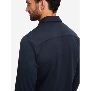 Polo homme tendance à manches longues, tissu léger, coupe ajustée confortable, look moderne pour un style décontracté et streetwear. - Product Image 4