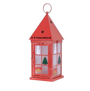 Lanterne en fer résistante à la chaleur, unique et très vendue, pour la décoration de la maison pour Noël - Product Image 2