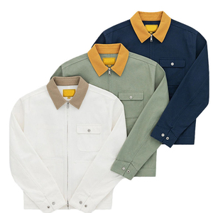 Chaqueta de Trabajo Personalizada para Hombre, 100% Algodón Twill, Cuello Alto, Ropa de Trabajo Mecánica con Servicio OEM - Product Image 5