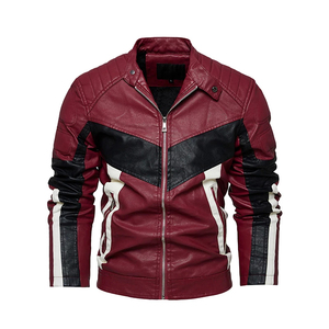 Chaqueta de Motociclista Personalizable para Hombre, en Cuero con Costuras Decorativas, Material de Cuero Transpirable, Chaqueta de Motociclista Más Vendida - Product Image 6