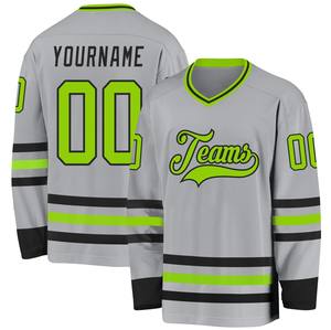 Venta al por Mayor de Camisetas de Hockey sobre Hielo Personalizables, 100% Poliéster, Impresión Digital por Transferencia de Calor, Nombre del Equipo y Logotipo Personalizados (Frontal) Completos - Product Image 1