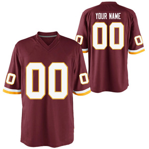 OEM Casual Sports Jersey V Neck Breathable Quick Dry Printed Short Sleeve <b>Padded</b> American Football Jersey Pants Set Sportswear - Product Image 3