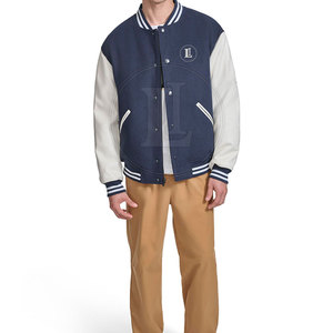 Nouvelle arrivée, veste d'hiver pour homme, style Letterman, fabriquée au Pakistan, 100% coton, logo personnalisé sur le devant - Product Image 2
