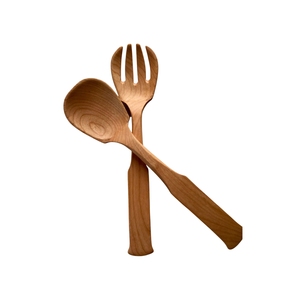 Wholesale Eco-Friendly Wooden Soup Spoon Long Handle Teak Wood Cooking Spoon <b>Reusable</b> Natural Kitchenware <b>Cutlery</b> <b>Set</b> - Product Image 5