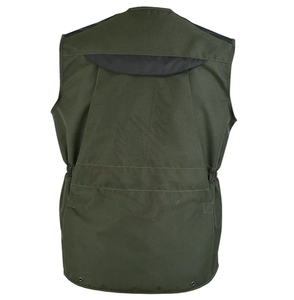 Chaleco de Caza Transpirable para Hombre, Color Verde Oliva Sólido, Sin Mangas, de Poliéster y Lona, Estilo Otoñal - Product Image 3