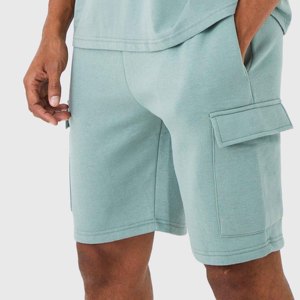 2 Piece Men's Shirt and Shorts <b>Set</b> Solid <b>Colour</b> Fashion Summer Tracksuits 100% Cotton T-shirts Short Sleeve Cargo Shorts Outfits - Product Image 4