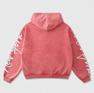 Vente en gros de sweats à capuche pour hommes de haute qualité, imprimés sur mesure, en molleton 100% coton peigné, coupe-vent et flexibles, pour la saison hivernale - Product Image 2