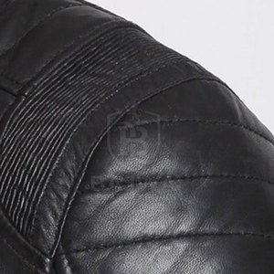 Classic <b>Racer</b> <b>Jacket</b> Featuring Modern Fit And Comfortable Design For Motorcycle Enthusiasts Outdoor Activities And Daily Wear - Product Image 4