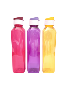 Bouteille d'eau cylindrique Ladona LivPET Livia en PET 1000 ml avec bec verseur, sans BPA, anti-fuite, impression numérique, pour la gym, le bureau, l'école LIVIA - Product Image 1