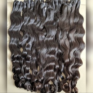 Venta al por mayor 100% virgen crudo brasileño peruano cabello humano paquetes rizado cuerpo onda extensiones sin procesar paquete con cierre conjunto - Product Image 3