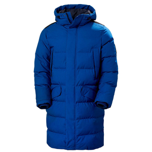 Men's Long Hooded Down Puffer Jacket Windproof <b>Thick</b> <b>Winter</b> <b>Coat</b> Blue Casual Zipper Closure Regular Fit - Product Image 1
