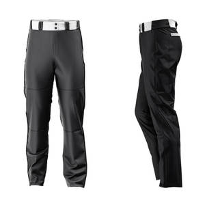Pantalon de baseball jaune pour hommes, coupe ajustée, avec ceinture, en polyester à séchage rapide, couleur unie, vêtements de sport pour adultes, toutes saisons - Product Image 2