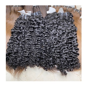 Extensiones de Cabello Humano Natural Virgen Remy Indio 100% al por Mayor de Hamson, Ondulado, Doble Trama a Máquina - Product Image 6