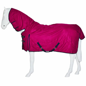 Waterproof Breathable Detachable Horse <b>Turnout</b> Neck <b>Rug</b> <b>Heavy</b> <b>Weight</b> Blanket with Nylon Lining - Product Image 3