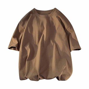เสื้อยืดโอเวอร์ไซส์ทรงหลวม แขนสั้น คอกลม สำหรับผู้ชาย สไตล์ลำลอง - Product Image 1