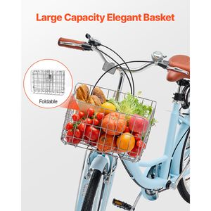 Bicicletta Cruiser Azzurra da 26 Pollici con 7 Velocità e Portapacchi Posteriore di Grande Capacità, Doppia Sospensione, Forcella in Alluminio, Sicura e Robusta - Product Image 5