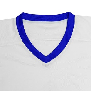 Maillot de hockey sur glace pour homme, 100% polyester, imprimé par sublimation, couleur unie, broderie personnalisée, col en V, manches longues, coupe ajustée - Product Image 6