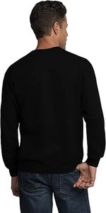Cotton <b>Fleece</b> Plain <b>Black</b> Sweatshirts Crew Neck Custom Sweatshirts OEM/ODM Cotton <b>Fleece</b> Sweatshirts - Product Image 2