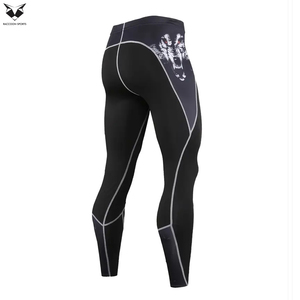 Conjunto de ropa deportiva de secado rápido para hombre, traje de entrenamiento moldeador de cuerpo, conjunto de compresión, camisa de manga larga y pantalones ajustados - Product Image 3