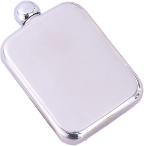 Elegante botella de bolsillo de acero inoxidable en plata, oro y oro rosa, perfecta para regalar y para eventos de lujo, fiestas y festivales. - Product Image 4