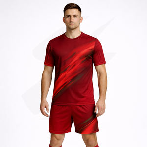 Uniforme de Fútbol Personalizado para Equipos, Camiseta de Fútbol de Malla de Poliéster, Sublimación por Transferencia de Calor, MOQ Bajo, Fábrica OEM - Product Image 1