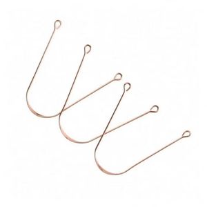 Ultra <b>Thin</b> Minimalist Tongue Scraper 2 Piece Set Rose Gold <b>Wire</b> U Shape Stainless Steel Oral Hygiene Bacteria Bad Breath Remover - Product Image 2