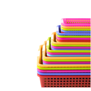 Cesta de Almacenamiento Rectangular de Plástico, Cesta Organizadora para el Hogar, Uso Multiusos, Hecha en Vietnam - Product Image 2