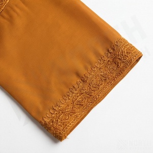 2025 OEM Kimono Outwear Abaya High Stretch Soft Thicker Polyester Fabric Muslim Women V Neck Long Sleeve Party Ramadan Wedding - Product Image 5