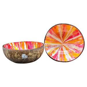 Cuenco de coco lacado de nuevo estilo artesanal de Vietnam colorido con patrón de lujo al mejor precio excelente elección - Product Image 5