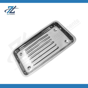 Plateau pour instruments médicaux et chirurgicaux en acier inoxydable 201, certifié CE, organisateur de stérilisation dentaire pour clinique, hôpital, laboratoire - Product Image 3