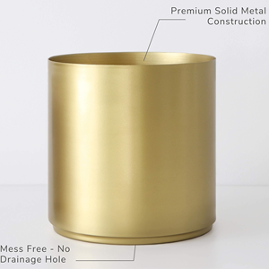 Maceta Minimalista de Metal para Plantas, Decorativa, para Interiores y Exteriores, Balcón, Jardín, Decoración del Hogar - Product Image 6