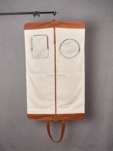 Bolsa de ropa de cuero tostado, portador de traje de viaje, ropa colgante, monograma personalizado plegable, regalos para hombres, 2017 - Product Image 5