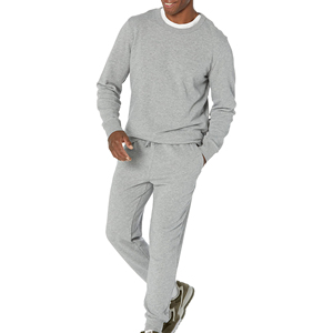 Sudadera con Capucha Bordada con Logotipo Personalizado para Hombre, Conjunto Deportivo de Dos Piezas para Correr y Trotar, 100% Algodón - Product Image 4