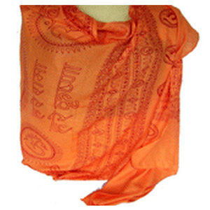 Elegante Bufanda de Viscosa con Estampado Espiritual, Ligera y Suave, Chal Bohemio para Meditación y Yoga, para Mujer - Product Image 1