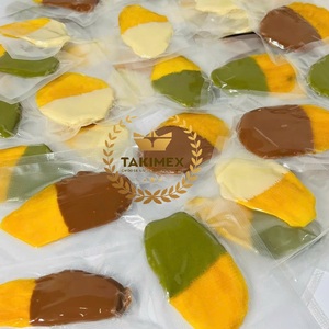 Mangue enrobée de chocolat, mangue séchée moelleuse, fruit tropical sucré avec enrobage chocolaté, fruit moelleux enrobé de chocolat - Product Image 2