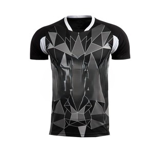 เสื้อฟุตบอลชายแขนสั้น แห้งเร็ว สกรีนโลโก้/สีได้ตามต้องการ คุณภาพสูง ราคาขายส่ง รับผลิตเสื้อฟุตบอลชายแบบสั่งทำได้เต็มรูปแบบ - Product Image 1