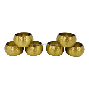 Vente en gros : Anneaux et supports à serviettes en aluminium écologiques, personnalisables, minimalistes, ronds, faits à la main, pour mariage - Product Image 4