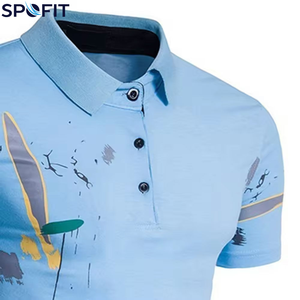 Comfortable Sublimation Custom Sportswear Men Short Sleeve Polo t Shirts - Product Image 3
