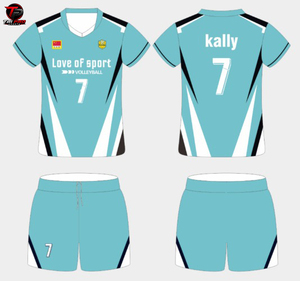 Custom Printed 3D Pattern Unisex <b>Volleyball</b> Uniform Jersey <b>Set</b> Quick Dry Polyester Short Sleeve Sports Apparel - Product Image 2