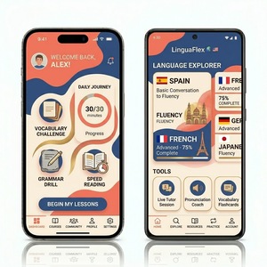 แอปเรียนภาษา RoyalCraft สำหรับ iOS และ Android เรียนภาษาอังกฤษ สเปน ฝรั่งเศส เยอรมัน ฝึกพูดภาษา ฝึกทักษะภาษาประจำวัน - Product Image 5