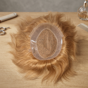 Best Selling High Quality Taz Hair Bangladesh <b>Wig</b> Reddish Rainbow Ginger Human Hair Toupee with HD Lace - Product Image 6